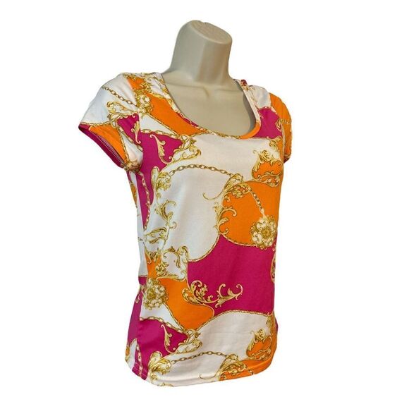 Eye Candy Womens Top Multi-Color Size Medium Polyester Blend Pullover stretch - Picture 1 of 6